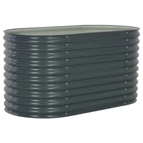 Arriate de acero galvanizado gris 160x80x81 cm de vidaXL, Maceteros y jardineras - Ref: Foro24-45524, Precio: 138,18 €, Descu...