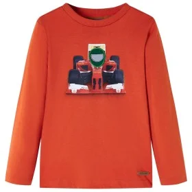 Camiseta infantil de manga larga naranja 116 de , Camisetas para niños - Ref: Foro24-12881, Precio: 8,52 €, Descuento: %