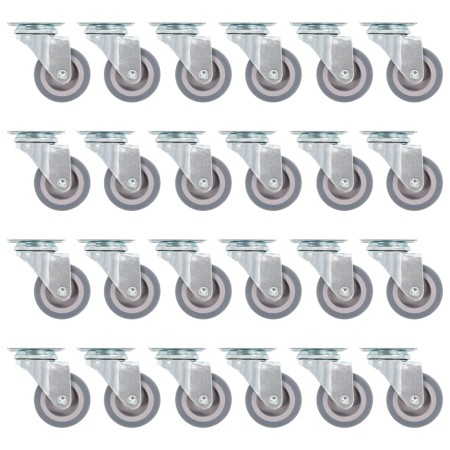 Ruedas giratorias 24 unidades 50 mm de vidaXL, Manipulación de materiales - Ref: Foro24-143435, Precio: 55,22 €, Descuento: %