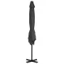 Sombrilla voladiza con poste aluminio gris antracita 250x250 cm de vidaXL, Sombrillas - Ref: Foro24-44618, Precio: 201,25 €, ...