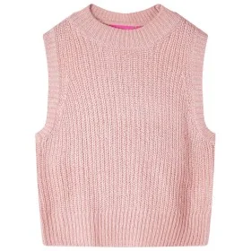 Chaleco infantil de punto rosa claro 104 de , Camisetas para niños - Ref: Foro24-14510, Precio: 11,98 €, Descuento: %