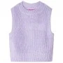 Chaleco infantil de punto color lila claro 116 de , Camisetas para niños - Ref: Foro24-14546, Precio: 11,31 €, Descuento: %