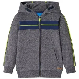Sudadera infantil con capucha y cremallera gris mélange 140 de , Camisetas para niños - Ref: Foro24-13278, Precio: 19,52 €, D...