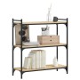 Librería 3 estantes madera ingeniería roble Sonoma 80x30x86 cm de , Librerías y estanterías - Ref: Foro24-837668, Precio: 47,...