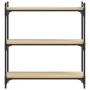 Librería 3 estantes madera ingeniería roble Sonoma 80x30x86 cm by , Bookcases and shelves - Ref: Foro24-837668, Price: 46,59 ...
