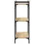 Librería 3 estantes madera ingeniería roble Sonoma 80x30x86 cm by , Bookcases and shelves - Ref: Foro24-837668, Price: 46,59 ...