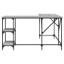 Escritorio madera de ingeniería gris Sonoma 139x139x75 cm de , Escritorios - Ref: Foro24-837590, Precio: 93,05 €, Descuento: %