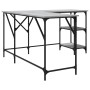 Escritorio madera de ingeniería gris Sonoma 139x139x75 cm de , Escritorios - Ref: Foro24-837590, Precio: 93,05 €, Descuento: %