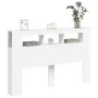 Kopfteil mit LED, weißem Holzwerkstoff, 160 x 18,5 x 103,5 cm von , Kopf- und Fußteile - Ref: Foro24-837351, Preis: 95,88 €, ...