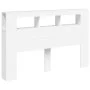 Kopfteil mit LED, weißem Holzwerkstoff, 160 x 18,5 x 103,5 cm von , Kopf- und Fußteile - Ref: Foro24-837351, Preis: 95,88 €, ...
