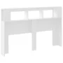 Kopfteil mit LED, weißem Holzwerkstoff, 160 x 18,5 x 103,5 cm von , Kopf- und Fußteile - Ref: Foro24-837351, Preis: 95,88 €, ...
