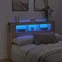 Cabecero LED madera ingeniería roble Sonoma 160x18,5x103,5 cm de , Cabeceros y pies de cama - Ref: Foro24-837353, Precio: 75,...