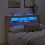 Cabecero LED madera ingeniería roble Sonoma 160x18,5x103,5 cm de , Cabeceros y pies de cama - Ref: Foro24-837353, Precio: 77,...
