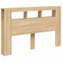 Cabecero LED madera ingeniería roble Sonoma 160x18,5x103,5 cm de , Cabeceros y pies de cama - Ref: Foro24-837353, Precio: 75,...