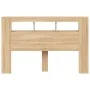 Cabecero LED madera ingeniería roble Sonoma 160x18,5x103,5 cm de , Cabeceros y pies de cama - Ref: Foro24-837353, Precio: 75,...