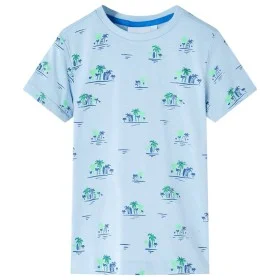 Camiseta infantil azul claro 104 de , Camisetas para niños - Ref: Foro24-12550, Precio: 8,75 €, Descuento: %