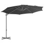 Sombrilla voladiza con poste de acero gris antracita 300 cm de vidaXL, Sombrillas - Ref: Foro24-44630, Precio: 98,31 €, Descu...