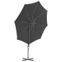 Sombrilla voladiza con poste de acero gris antracita 300 cm de vidaXL, Sombrillas - Ref: Foro24-44630, Precio: 98,31 €, Descu...