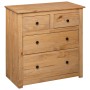 Aparador de madera maciza de pino estilo Panamá 80x40x83 cm de , Aparadores - Ref: Foro24-282655, Precio: 180,93 €, Descuento: %