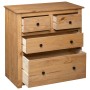 Aparador de madera maciza de pino estilo Panamá 80x40x83 cm de , Aparadores - Ref: Foro24-282655, Precio: 180,93 €, Descuento: %