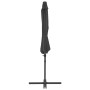 Sombrilla voladiza con poste de acero gris antracita 300 cm de vidaXL, Sombrillas - Ref: Foro24-44630, Precio: 98,31 €, Descu...