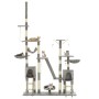 Rascador para gatos con poste de sisal 230-250 cm gris de vidaXL, Mobiliario para gatos - Ref: Foro24-170617, Precio: 147,74 ...