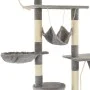 Rascador para gatos con poste de sisal 230-250 cm gris de vidaXL, Mobiliario para gatos - Ref: Foro24-170617, Precio: 150,15 ...
