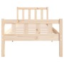 Estructura de cama madera maciza 75x190 cm de , Camas y somieres - Ref: Foro24-810639, Precio: 93,46 €, Descuento: %