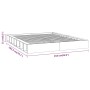 Estructura de cama de madera maciza 200x200 cm de , Camas y somieres - Ref: Foro24-820656, Precio: 158,53 €, Descuento: %