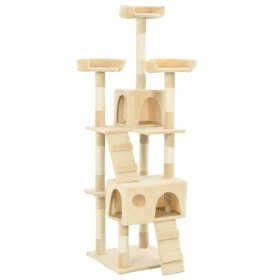 Rascador para gatos poste rascador de sisal 170 cm beige de vidaXL, Mobiliario para gatos - Ref: Foro24-170614, Precio: 113,7...