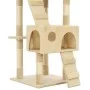 Rascador para gatos poste rascador de sisal 170 cm beige de vidaXL, Mobiliario para gatos - Ref: Foro24-170614, Precio: 111,8...