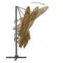 Sombrilla voladiza con poste de aluminio 300x300 cm gris topo de vidaXL, Sombrillas - Ref: Foro24-44638, Precio: 151,65 €, De...