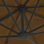 Sombrilla voladiza con poste de aluminio 300x300 cm gris topo de vidaXL, Sombrillas - Ref: Foro24-44638, Precio: 175,79 €, De...