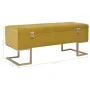 Bench with compartment 105 cm mustard velvet color by , Benches for halls and storage - Ref: Foro24-247571, Price: 151,35 €, ...