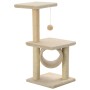 Rascador para gatos con poste rascador de sisal 65 cm beige de vidaXL, Mobiliario para gatos - Ref: Foro24-170548, Precio: 40...