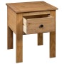 Mesita de noche de madera maciza pino estilo Panamá 46x40x57 cm de , Mesitas de noche - Ref: Foro24-282691, Precio: 74,37 €, ...