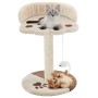 Rascador para gatos con poste de sisal 40 cm beige y marrón de vidaXL, Mobiliario para gatos - Ref: Foro24-170543, Precio: 25...
