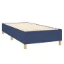 Box spring bed with blue fabric mattress 100x200 cm by , Beds and slatted bases - Ref: Foro24-3132055, Price: 351,95 €, Disco...
