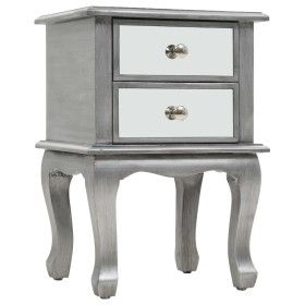 Mesita de noche de espejo de MDF y vidrio 34,5x30x50 cm de vidaXL, Mesitas de noche - Ref: Foro24-246658, Precio: 136,05 €, D...