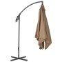 Sombrilla voladiza con palo de acero 250x250 cm gris topo de vidaXL, Sombrillas - Ref: Foro24-44880, Precio: 153,90 €, Descue...