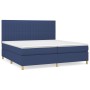 Cama box spring con colchón tela azul 200x200 cm de , Camas y somieres - Ref: Foro24-3142527, Precio: 654,61 €, Descuento: %