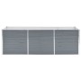 Arriate de jardín de acero galvanizado gris 240x80x77 cm de vidaXL, Maceteros y jardineras - Ref: Foro24-44840, Precio: 90,68...