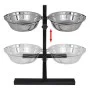 Soporte De Alimentación Ajustable Mascota 2X4.1L Tazón Inoxidable de , Cuencos, comederos, y bebederos para mascotas - Ref: F...