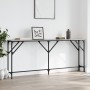 Mesa consola madera de ingeniería gris Sonoma 180x23x75 cm de , Mesas auxiliares - Ref: Foro24-837770, Precio: 54,93 €, Descu...