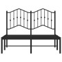 Estructura de cama con cabecero metal negro 120x200 cm de , Camas y somieres - Ref: Foro24-373787, Precio: 85,89 €, Descuento: %