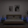 Mesitas de noche con luces LED 2 uds gris Sonoma 40x39x48,5 cm de , Mesitas de noche - Ref: Foro24-836795, Precio: 97,21 €, D...
