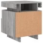 Mesitas de noche con luces LED 2 uds gris Sonoma 40x39x48,5 cm de , Mesitas de noche - Ref: Foro24-836795, Precio: 97,21 €, D...