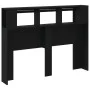 Kopfteil mit LED, schwarzem Holzwerkstoff, 140 x 18,5 x 103,5 cm von , Kopf- und Fußteile - Ref: Foro24-837345, Preis: 84,64 ...