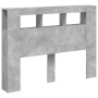 Cabecero LED madera ingeniería gris hormigón 140x18,5x103,5 cm de , Cabeceros y pies de cama - Ref: Foro24-837347, Precio: 83...