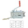 Cabrestante manual 1360 kg de vidaXL, Cabrestantes - Ref: Foro24-143997, Precio: 61,76 €, Descuento: %